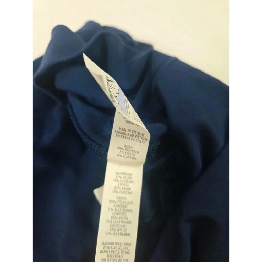 Offline Aerie Navy Blue Pleated Flowy Shorts Medium Flat Waistband